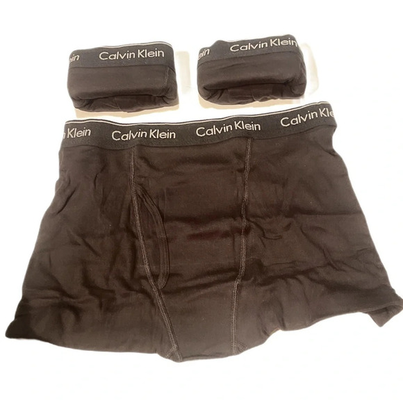 NNT 3 x calvin Klein essential comfortable logo stretch cotton boxer shorts L - Picture 2 of 2